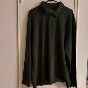 Men's 32 Degree Dark Green Long Sleeve Shirt